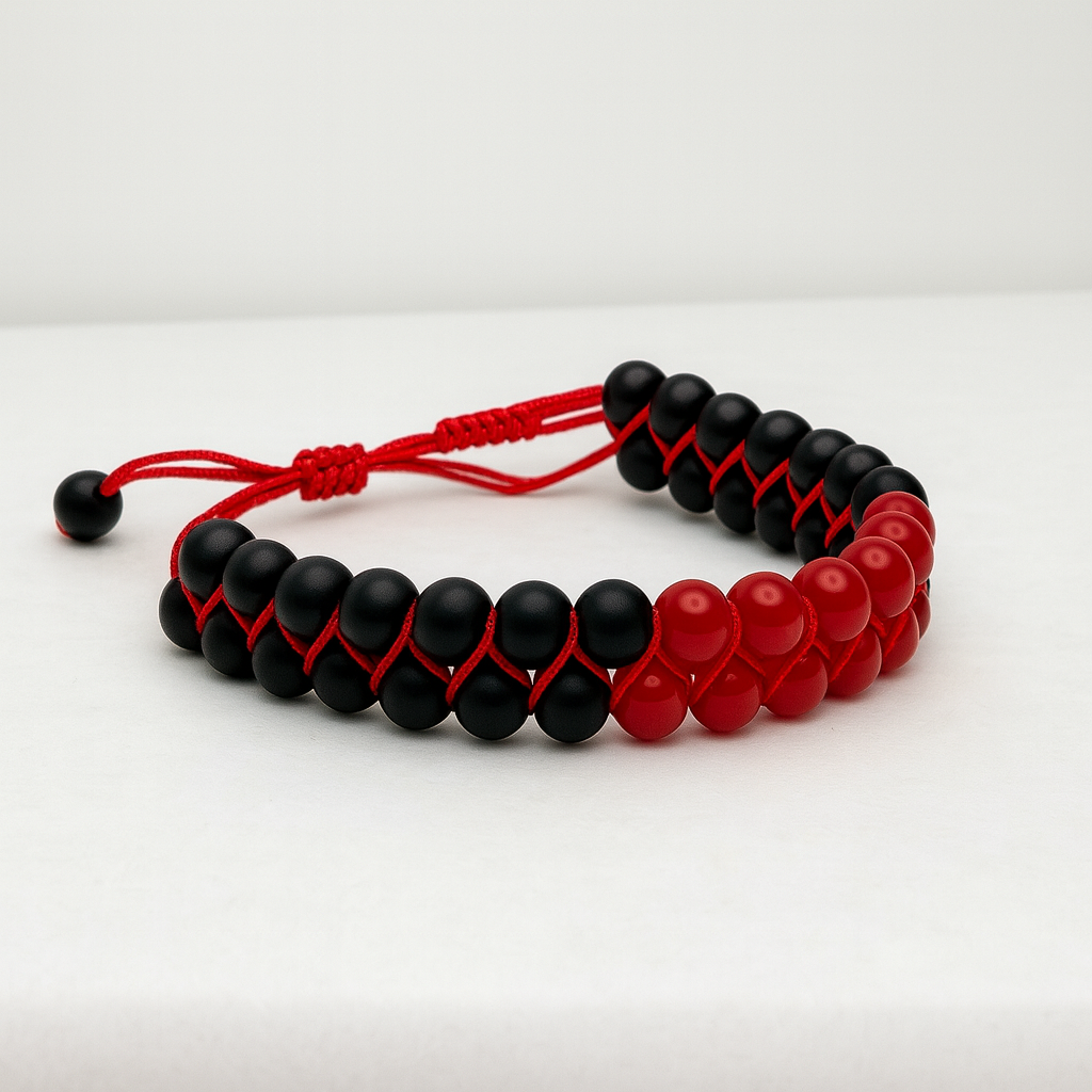 Inferno Red Ignite - Macramé Bracelet