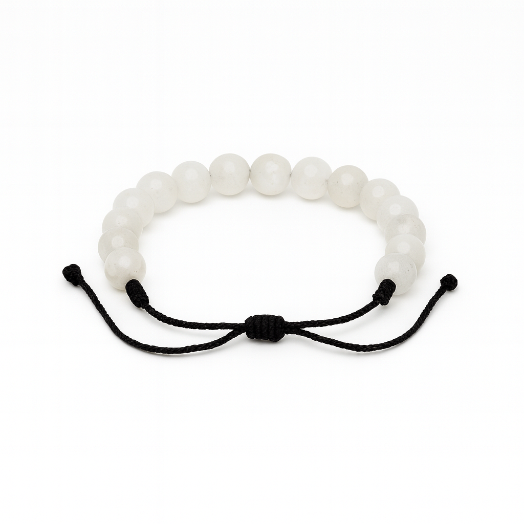 Vensus Pure White Harmony Bracelet (White Jade/Quartz)