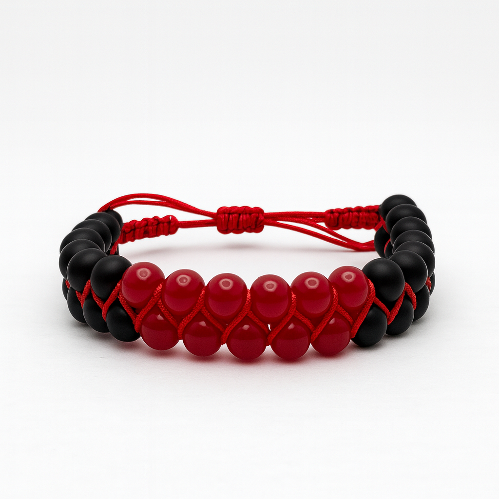 Inferno Red Ignite - Macramé Bracelet