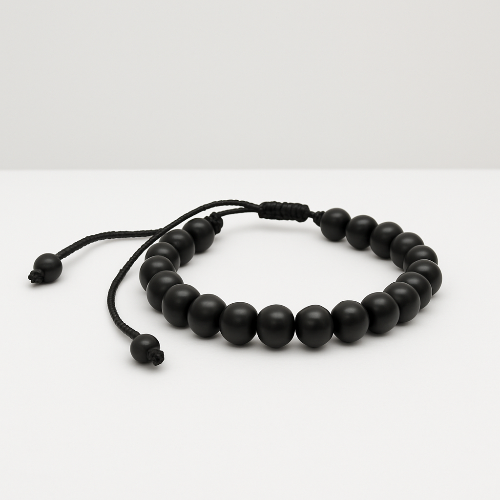 Matte black onyx bracelet