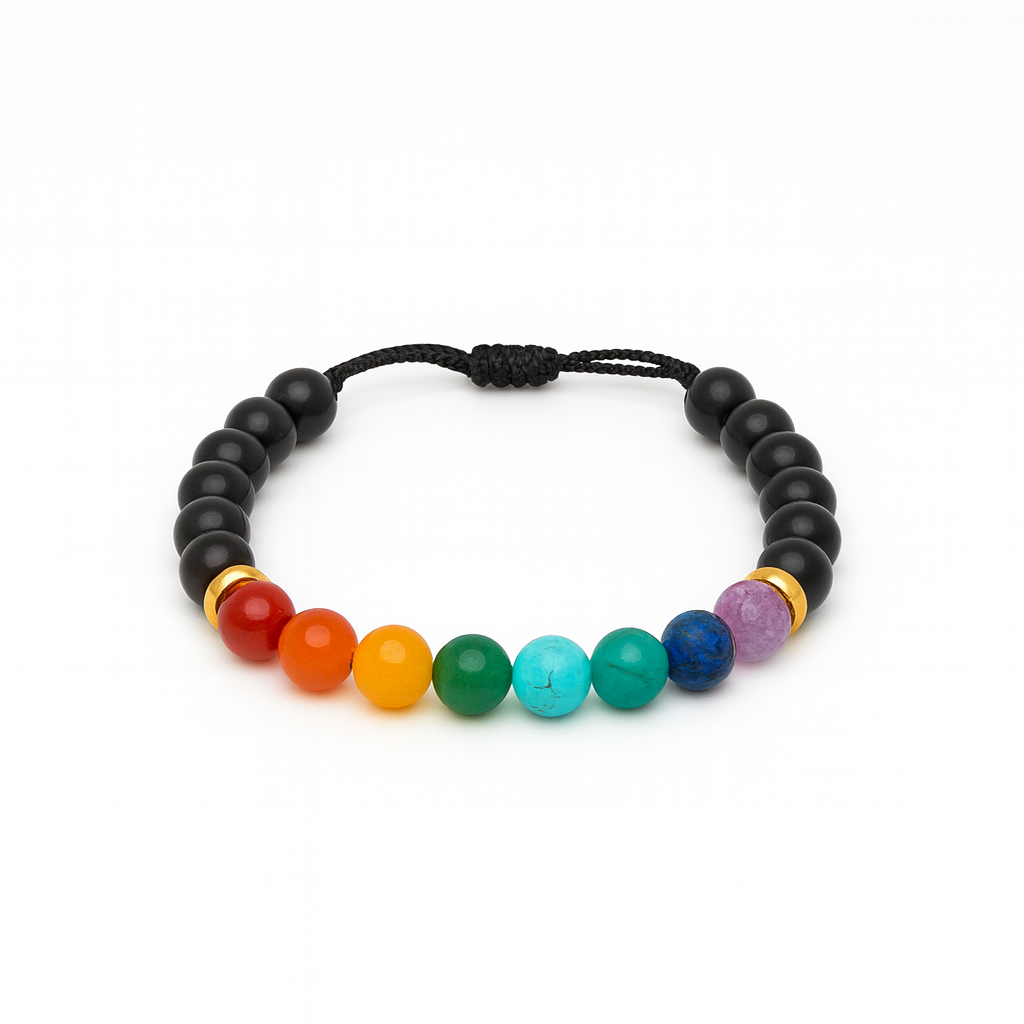 Vensus Black Onyx Chakra Fusion Bracelet