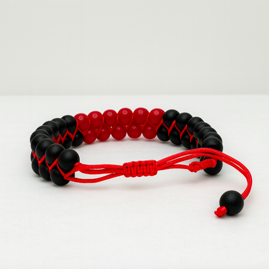 Inferno Red Ignite - Macramé Bracelet